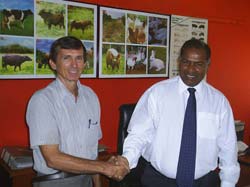 Patrick Harrigan and NLDB Chairman A. Wickramanayake